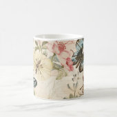 Vintage Multi-Butterfische und Blume Kaffeetasse (Mittel)