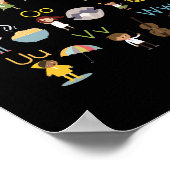 Vintage multikulturelle Umgebung Poster (Ecke)