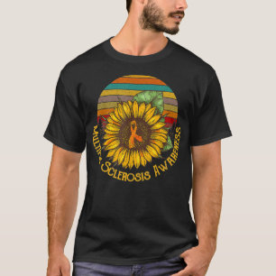 Vintage Multiple Sklerose-Bewusstseins-Sonnenblume T-Shirt