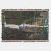 Vintage Multnomah Falls Oregon Wurfdecke Decke (Vorderseite)