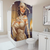 Vintage-Mumie Pin-up Duschvorhang (Beispiel)