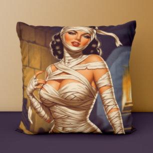 Vintage-Mumie Pin-up Kissen