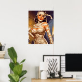Vintage-Mumie Pin-up Poster (Heimbüro)