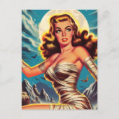 Vintage Mummy Girl Postkarte (Vorderseite)
