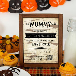 Vintage Mummy | Halloween-Kinderdusche Poster