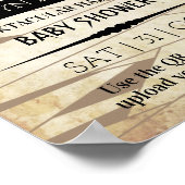 Vintage Mummy | Halloween-Kinderdusche Poster (Ecke)