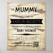 Vintage Mummy | Halloween-Kinderdusche Poster (Vorne)