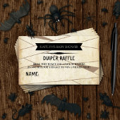 Vintage Mummy | Halloween-Kinderduschmaschine Begleitkarte