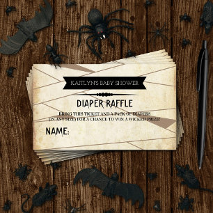 Vintage Mummy   Halloween-Kinderduschmaschine Begleitkarte