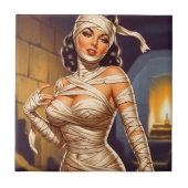 Vintage Mummy Pin-up Fliese (Vorderseite)