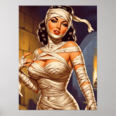 Vintage Mummy Pin-up Poster (Vorne)