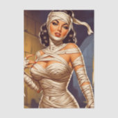 Vintage Mummy Pin-up Seidenpapier (Vorderseite)