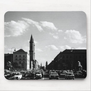 Vintage München ludwigstraße Universitätskirche 19 Mousepad