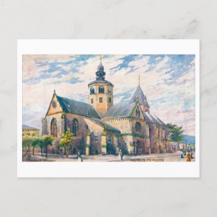 Vintage Münster in Hameln, Deutschland Postkarte