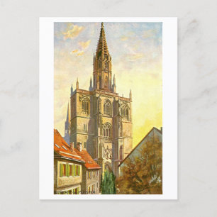 Vintage Münster in Konstanz, Deutschland Postkarte