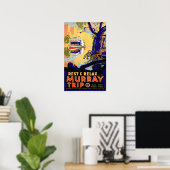 Vintage Murray Trip Australia Reisen Poster (Heimbüro)