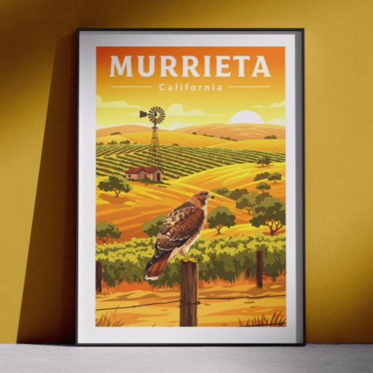 Vintage Murrieta California Poster