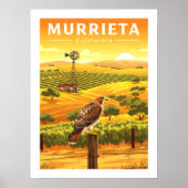 Vintage Murrieta California Poster (Vorne)