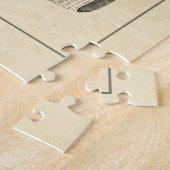 Vintage Muschel Schwarz/Weiß Puzzle (Seite)