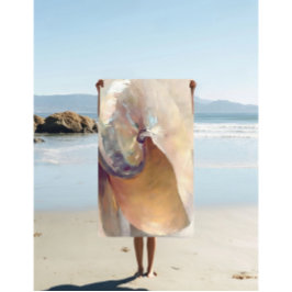 Vintage Muschelmalerei, Minimalistische Kunst, neu Strandtuch