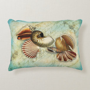 Vintage Muscheln an der Küste Accent Pillow Dekokissen