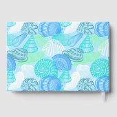 Vintage Muscheln Beach House Ferienwohnung Willkom Gästebuch (Rückseite)