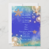 Vintage Muscheln Einladung (Rückseite)