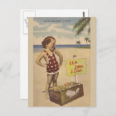 Vintage Muscheln Florida Postkarte (Vorne/Hinten)