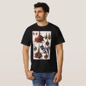Vintage Muscheln, Meereslebewesen Muscheln T-Shirt (Vorne ganz)
