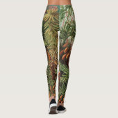 Vintage Muscinae, Moss-Pflanze von Ernst Haeckel Leggings (Rückseite)