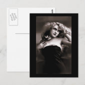 Vintage Muse II Postkarte (Vorne/Hinten)