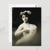 Vintage Muse Postkarte (Vorne/Hinten)