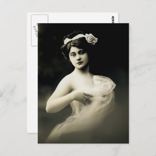 Vintage Muse Postkarte (Vorne/Hinten)