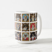 Vintage Museumsmauer, Unglaublich witzig Portraits Kaffeetasse (VorderseiteRechts)