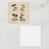 Vintage Mushroom Art Illustration Mitteilungskarte (Vorne/Hinten)
