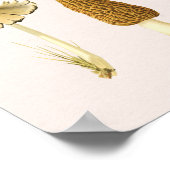 Vintage Mushroom-Chart Poster (Ecke)