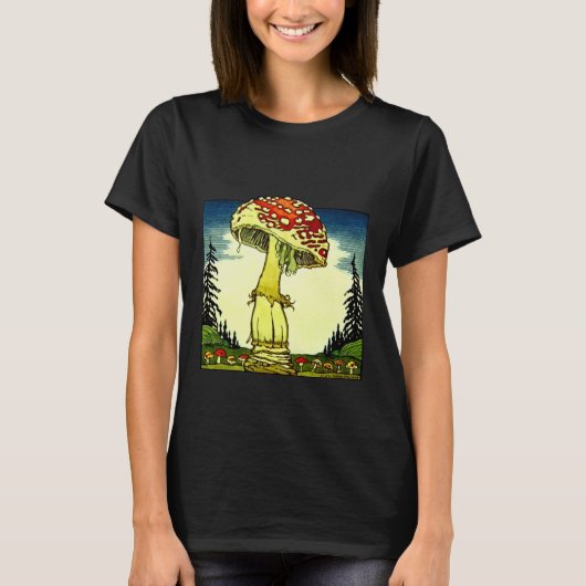 Vintage Mushroom Goblincore T-Shirt (Vorderseite)