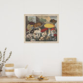 Vintage Mushroom Scientific Journal Art Poster (Küche)