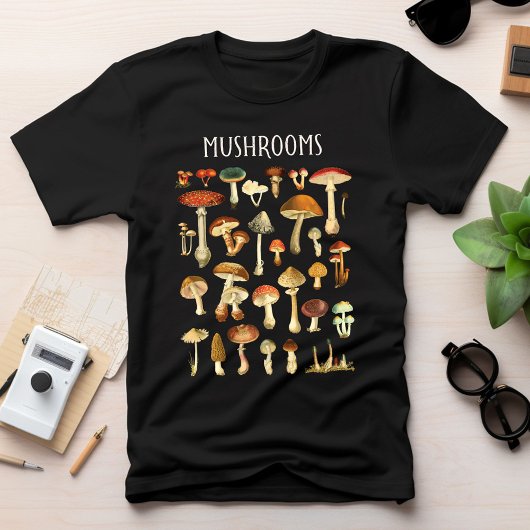 Vintage Mushroom-Übersicht T-Shirt