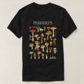 Vintage Mushroom-Übersicht T-Shirt (Design vorne)
