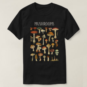 Vintage Mushroom-Übersicht T-Shirt
