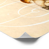 Vintage Mushroom Variety Mushroom-Template für 180 Poster (Ecke)