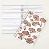 Vintage Mushrooms Notebook Notizblock (Innen)