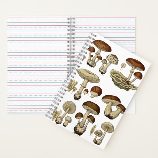 Vintage Mushrooms Notebook Notizblock (Innen)