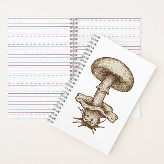 Vintage Mushrooms Notebook Notizblock (Innen)