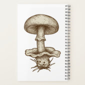 Vintage Mushrooms Notebook Notizblock (Rückseite)