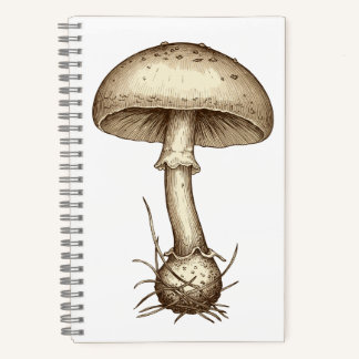 Vintage Mushrooms Notizblock