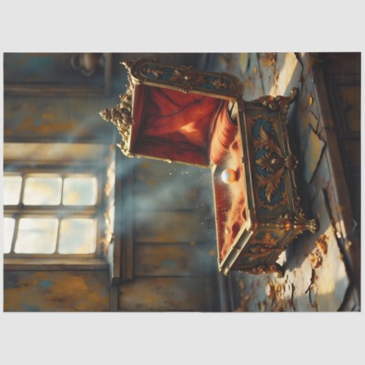 Vintage Music Box Decoupage Paper Seidenpapier (Vorderseite)