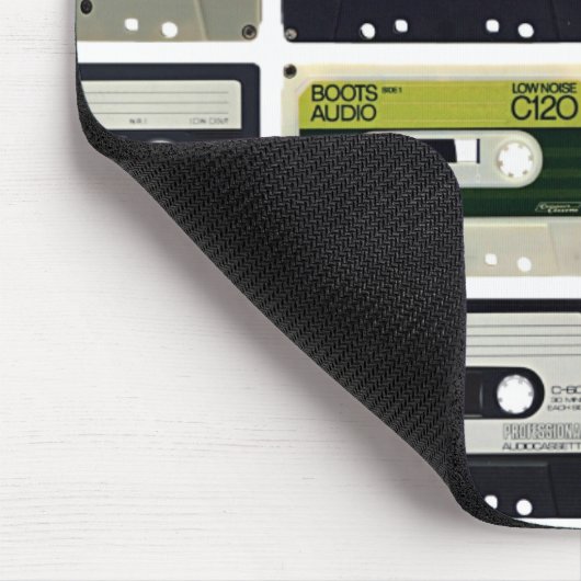 Vintage Music Tapes Mousepad (Ecke)