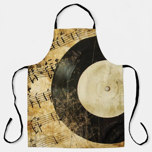 vintage musical background schürze (Vorderseite)